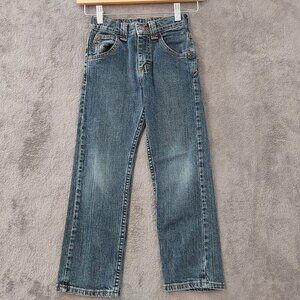 Wrangler Boys Blue Jeans Size 7 Slim Fit Classic Denim